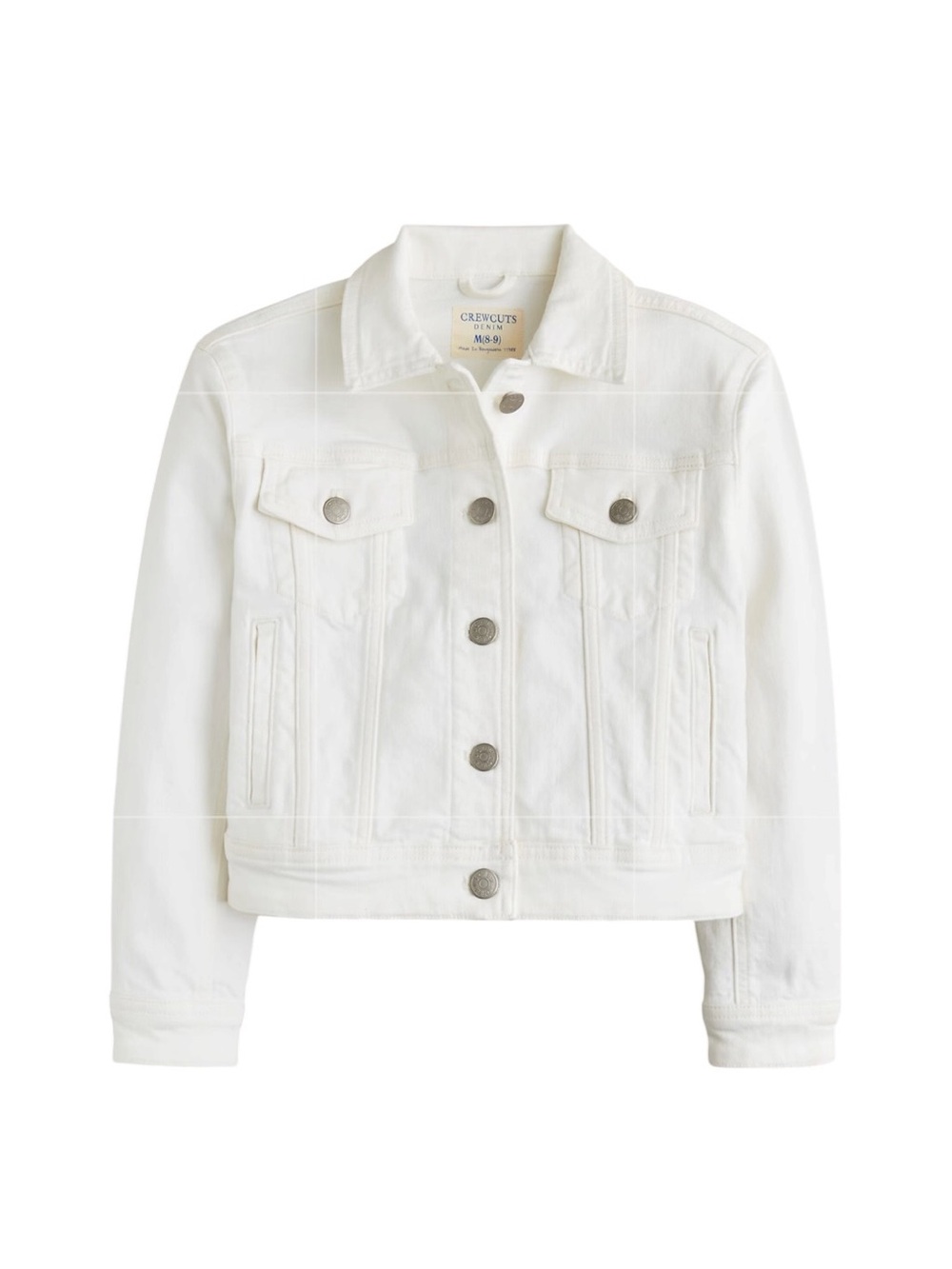 Crewcuts J. Crew Girls' cropped denim jeans trucker jacket white NWT Size Medium
